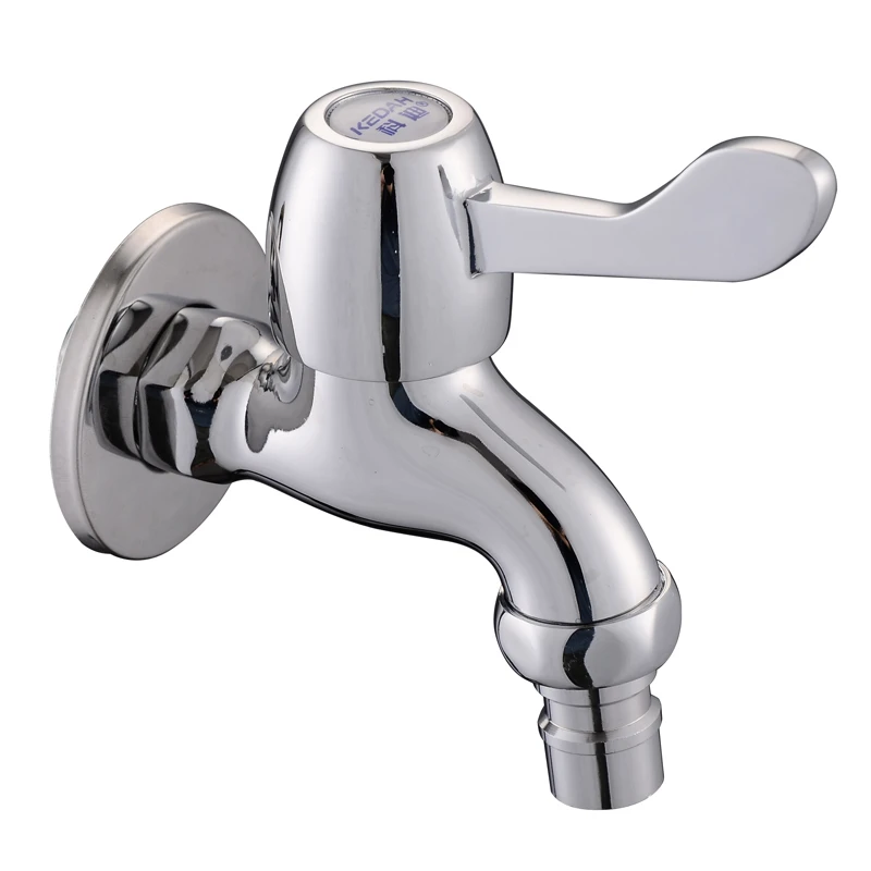 Chrome plated cold water washsing machine brass bibcock taps