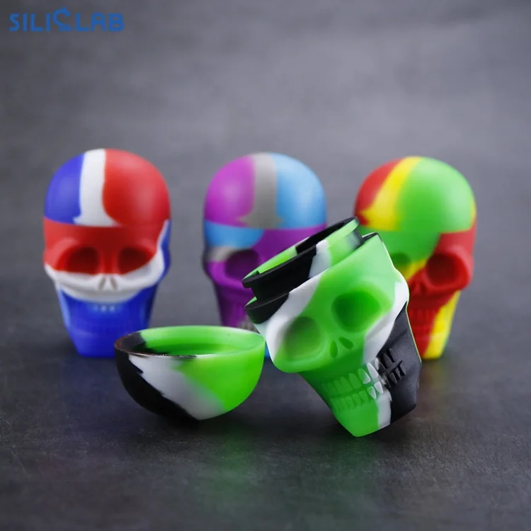 Wholesales Customized logo Skulls Shape Weed Accessories Silicone Wax Container Jars Dabber
Wholesales Customized logo Skulls Shape Weed Accessories Silicone Wax Container Jars Dabber