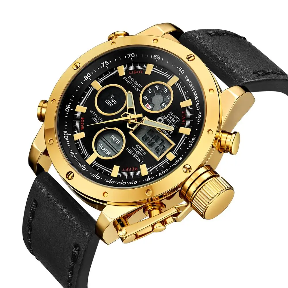 Oulm H3553 Digital Quartz Dual Movt Mens Watch Fashion Leather Strap Luxury Men Sport Wristwatch, N/a
Oulm H3553 Digital Quartz Dual Movt Mens Watch Fashion Leather Strap Luxury Men Sport Wristwatch, N/a