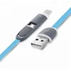 Newest High Quality Micro Usb 8Pin 2 In 1Data Charger Usb Cable For Iphone 5S 6 Plus For Xiaomi For HTC