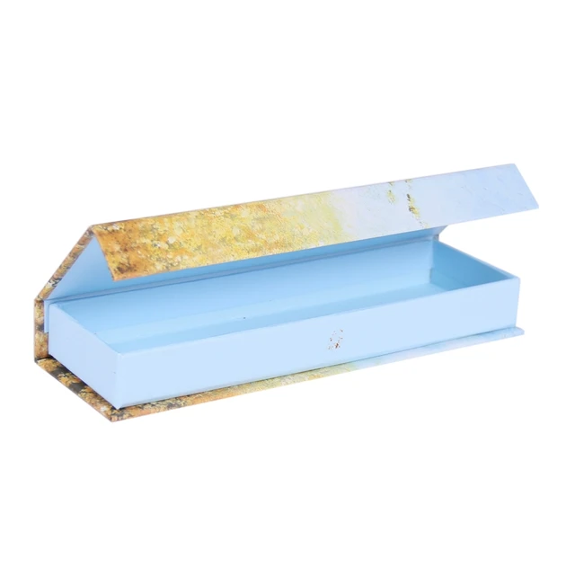 handmade elegant paper magnet close pencil gift box