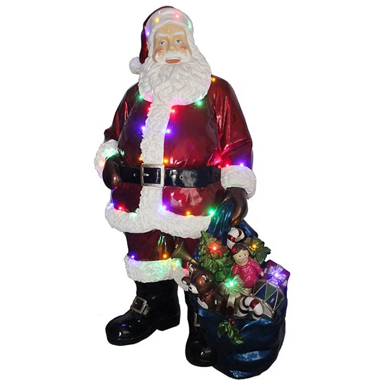 Outdoor Christmas Decoration Polyresin Led Life Size Nutcracker