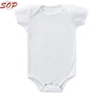 New Born Baby Clothing Bamboo Baby Clothes Plain White Baby Bamboo Onesie