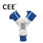 CEE 32a 220v 2 Way Industrial multiple socket outlet 1 in 2 out 16a 3 pin socket adaptor