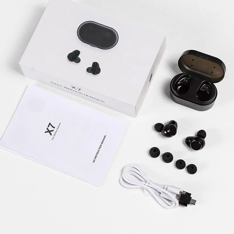 Langsdom X7 mini true wireless blue tooth earphones TWS cordless earbuds ,headset without wire - ANKUX Tech Co., Ltd
