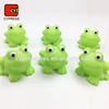 china wholesale promotional gift animal frog bath small rubber toys for baby