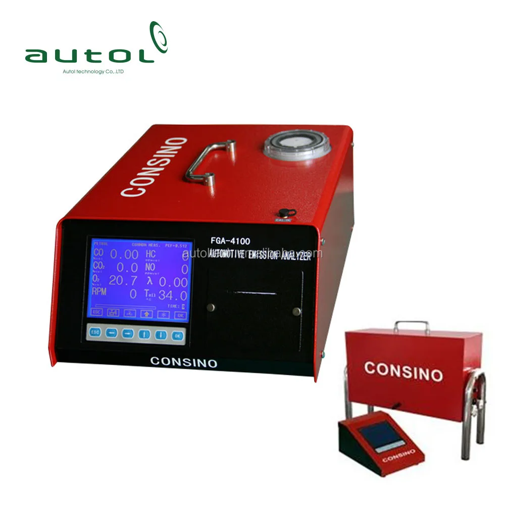 FGA-4100 Petrol and Diesel Exhaust Gas Analyzer Inspecting Testing Auto Emission During Repairing