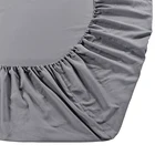 Bulk Packing Hotel Fitted Bed Sheets with Elastic Straps