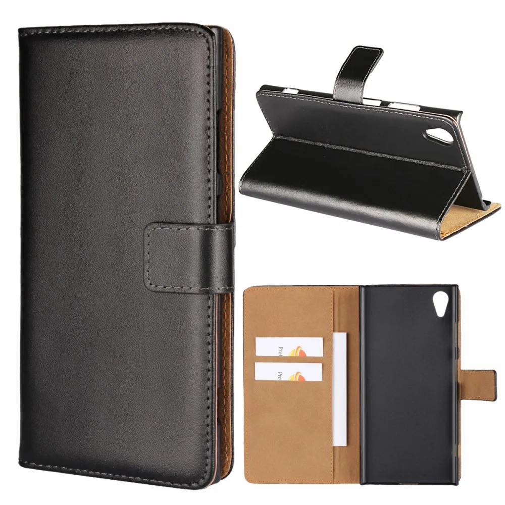 

iCoverCase Mobile Phone Pouch Black Case Phone Leather Wallet Cover For Sony Xperia XA1 Plus Case