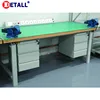 Detall Industrial Tool Table With Bench Vice