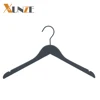 XunZe high quality branded display black rubber coating wood shirt dresses clothes hanger