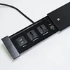 furniture mounted multifunction usb socket table power sliding cover socket