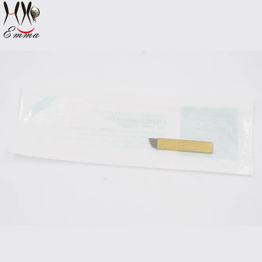 Disposable microblading eyebrow tool tattoo cartridge needle for permanent eyebrow pen, Golden
Disposable microblading eyebrow tool tattoo cartridge needle for permanent eyebrow pen, Golden