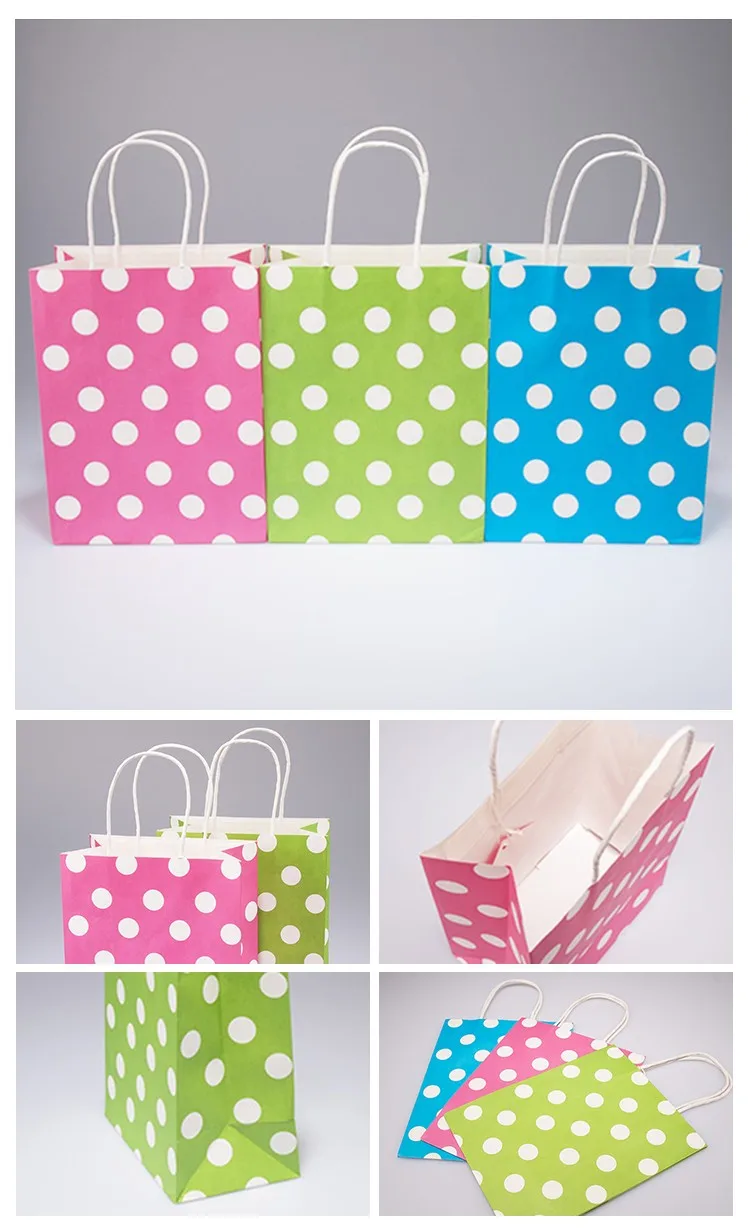 hot sale wholesale high quality white kraft paper bag gift bags