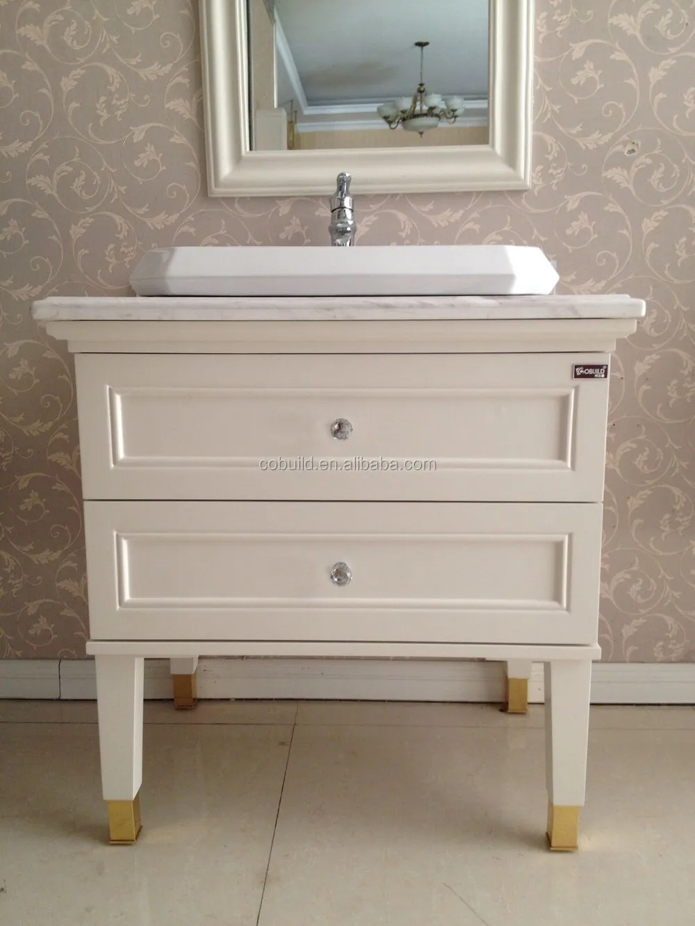 Double Drawers Bathroom Vanity - Mirrorwalla