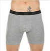 high quality cotton spandex boxer briefs men's long leg sport underwear