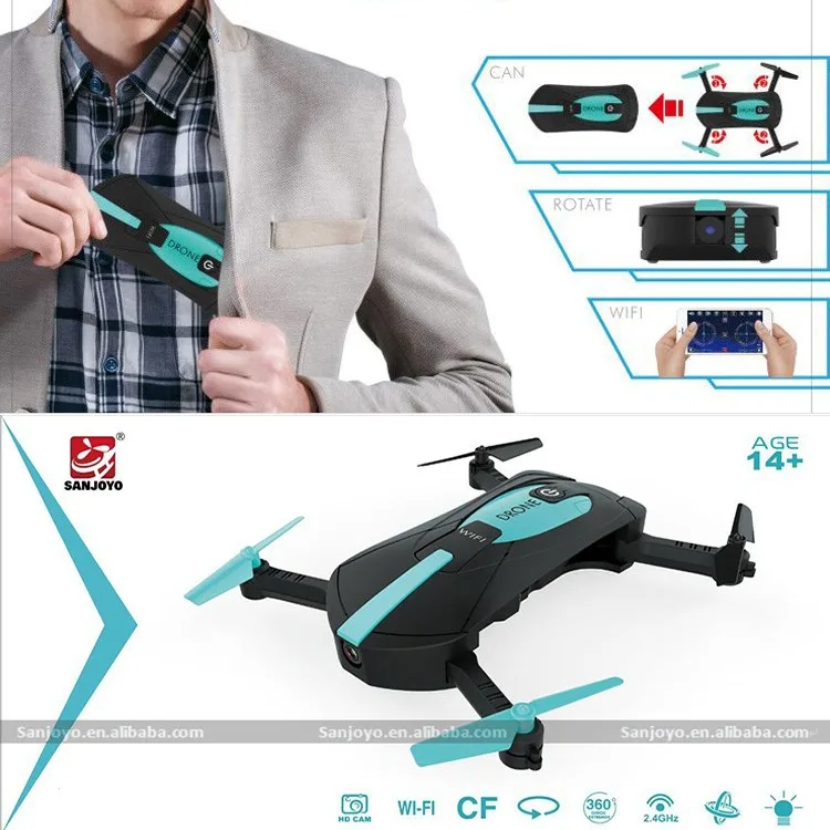 Foldable mini drone with hd camera Wifi FPV Altitude Hold rc quadcopter selfie drone JY018 (2).jpg