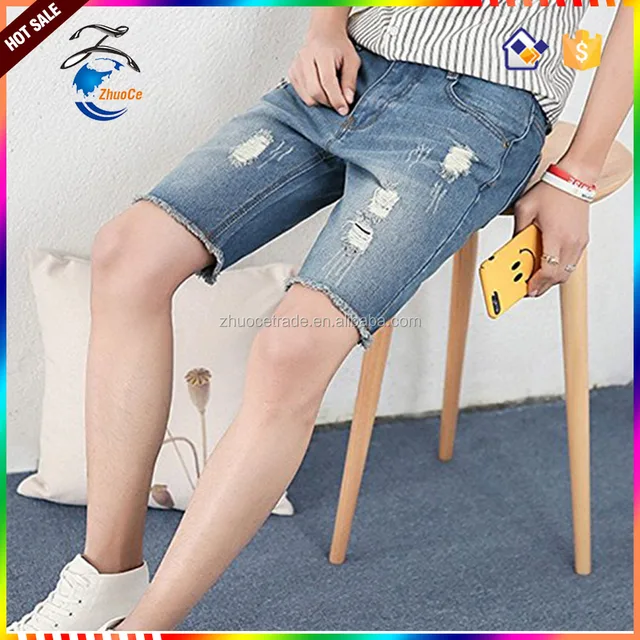 fashion model mens summer light weight blue boys short jeans