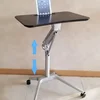 Pneumatic adjustable height standing computer workstation