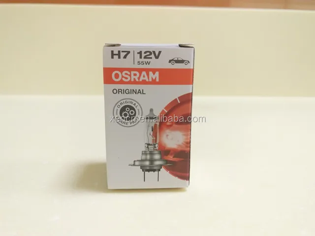 osram h7 64210 made in germany 12v 55w halogen bulb