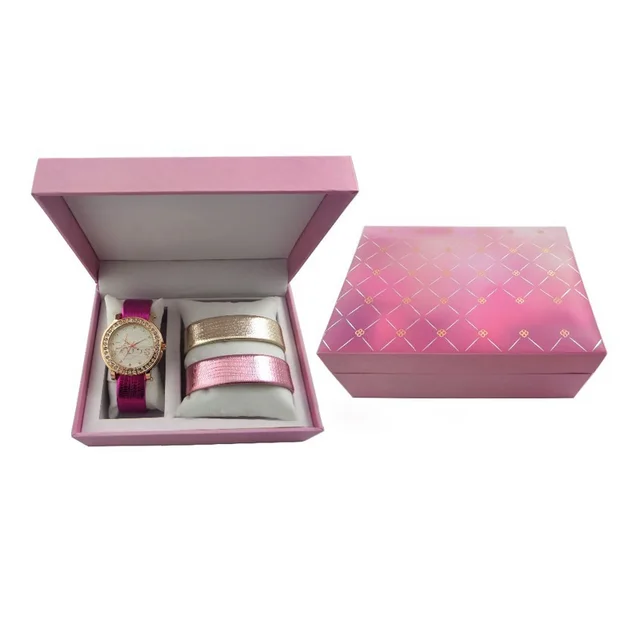 2016 ladies watch gift set for womens day with bracelet in