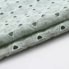 New style pigment dyed cotton embroidery eyelet fabric 100% cotton