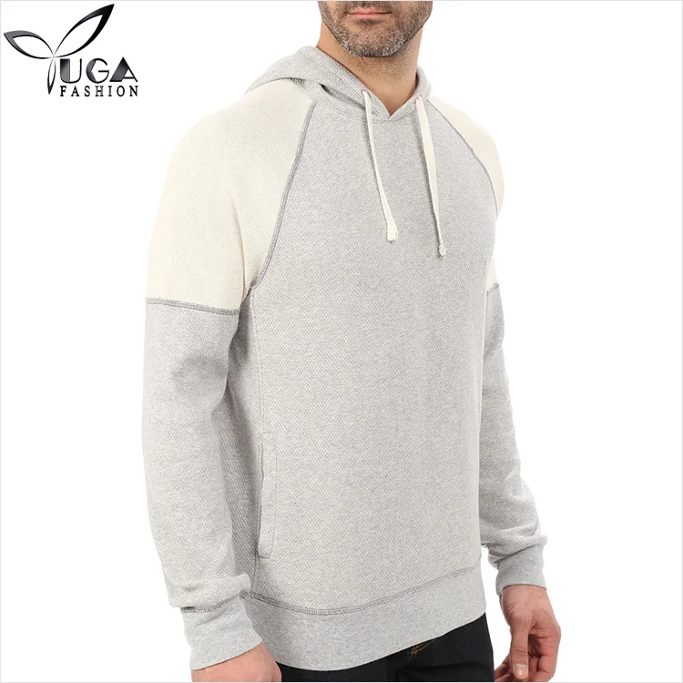 100% cotton fleece long sleeve men sweater hoodie pull over