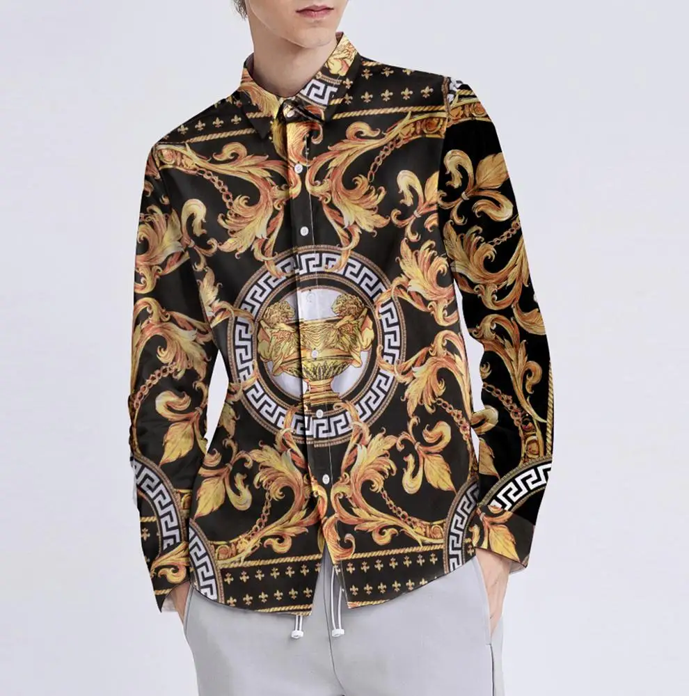 INS Popular Loose Couple's Jacket Retro-printed Holiday Shirt Long-sleeved Turn-lapel 3D Printing big size Men's Shirt
INS Popular Loose Couple's Jacket Retro-printed Holiday Shirt Long-sleeved Turn-lapel 3D Printing big size Men's Shirt