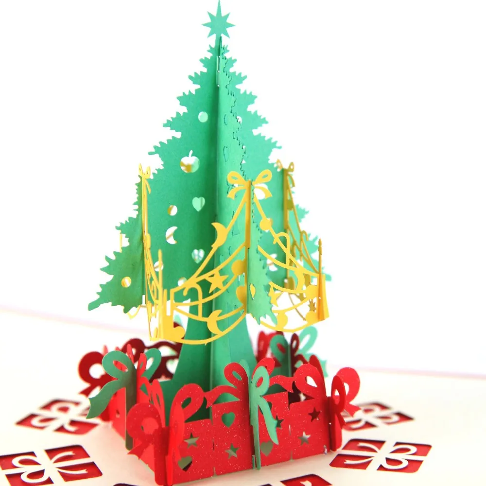 3d pop up card handmade custom greeting cards christmas gifts