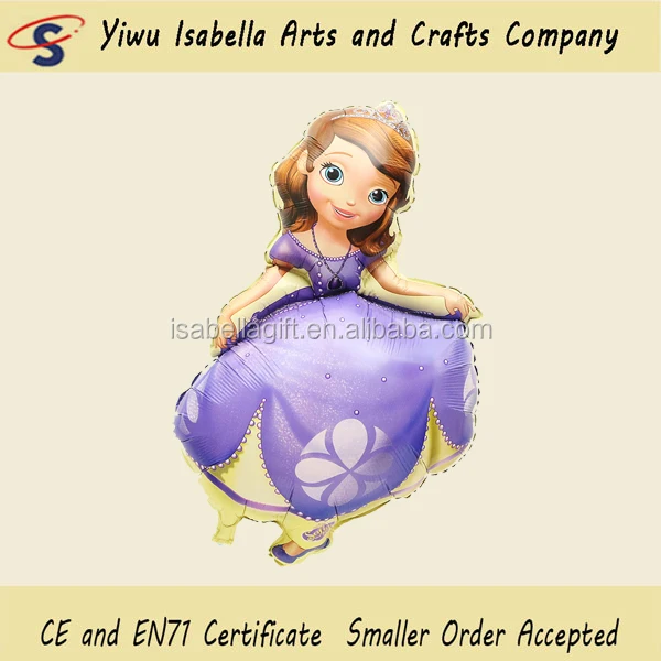 PrincessSophia,princesspeach sophia princess balloons kids toys cartoon foil balloon for