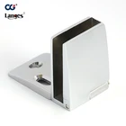 Frameless double side bevel edge bathroom glass clips door shower hinge