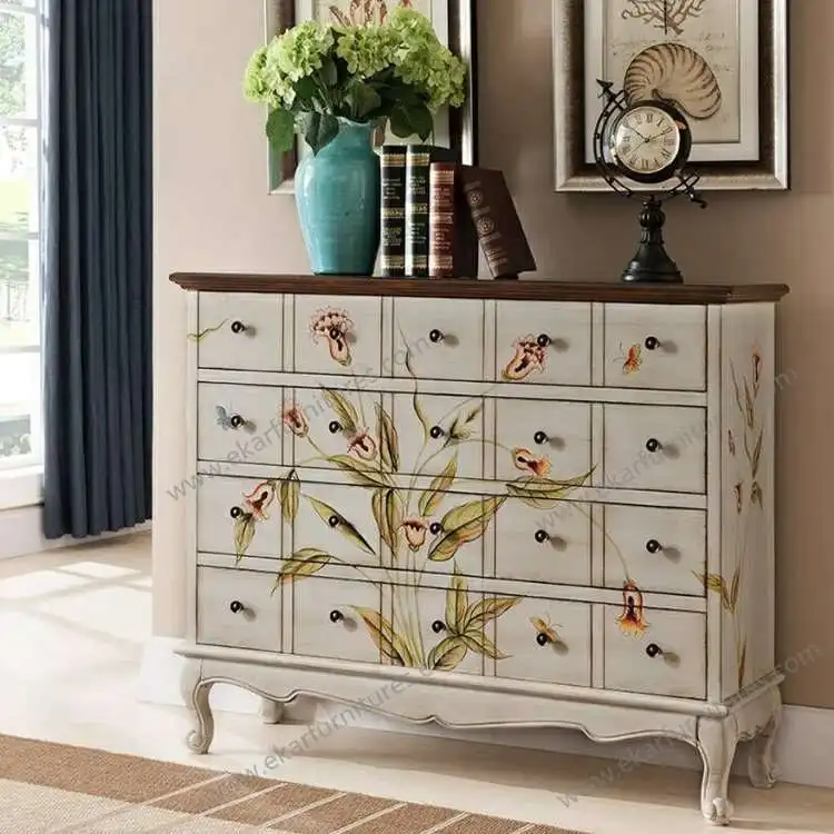 Credenza オーク ホワイト サイド ボード ヴィンテージキャビネット仕入れ・メーカー・工場