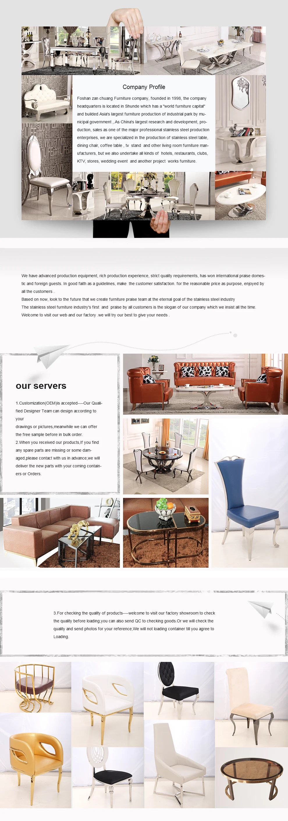 About Us Foshan Zanchuang Furniture Company Limited