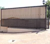 Living area spear top, tubular steel fence ,slide gate