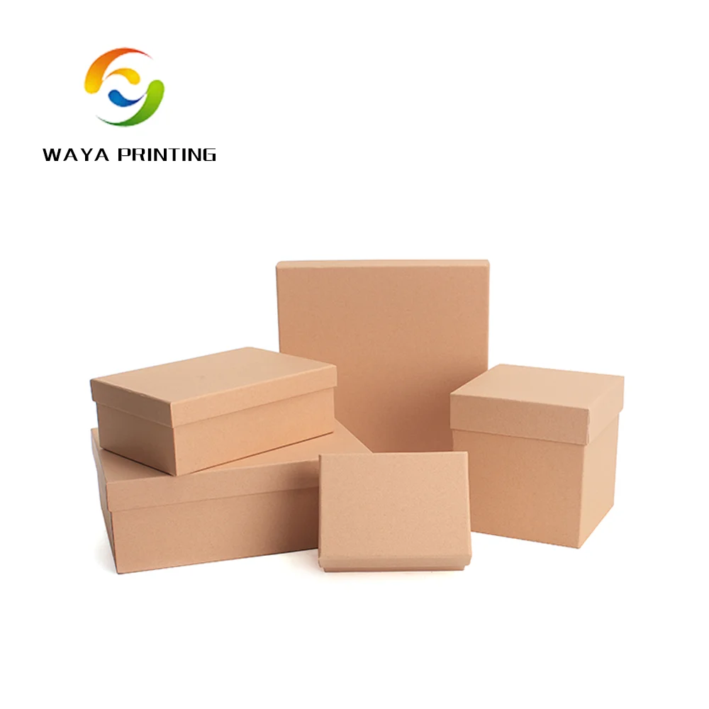 brown paper top and bottom kraft packaging box