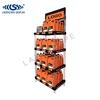 Car shop free standing plastic display stand for engine oil/ lubricant oil rack