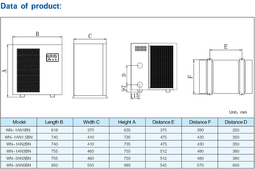 Industrial Water-cooled Water Chiller, 220v, 29.9KW - detail 4