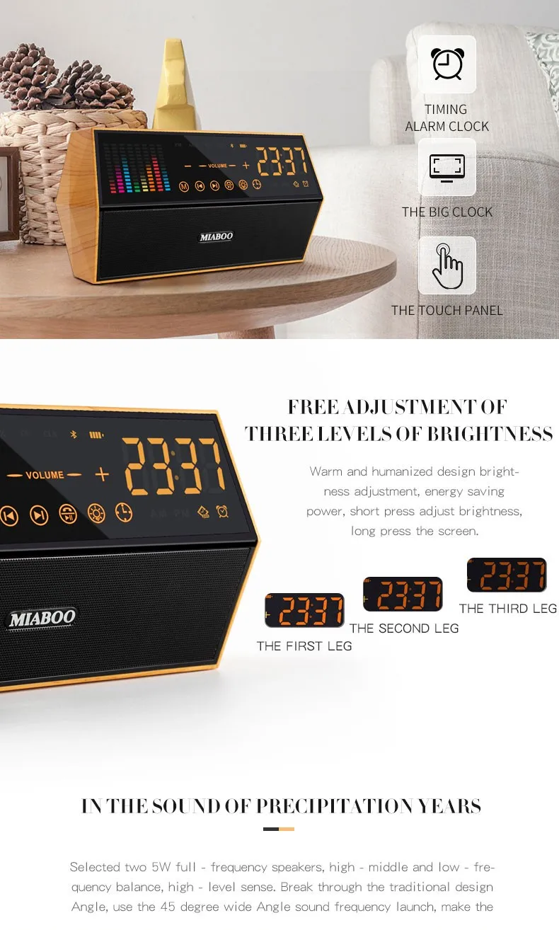 New Arrival 2018 Night Light LED USB FM Color Loudspeakers Portable Box Subwoofer Support TF Wireless Speaker - ANKUX.COM