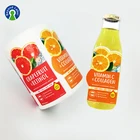 Custom Printed Private Logo Transparent Plastic Round Sticker Clear Plastic Water Bottle Printing Label Sticker