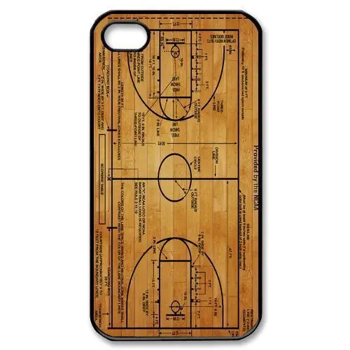 Basketball Court Diagram Cover Case for iPhone 4 4S 5 5S 5C 6 Plus Touch5 Samsung Galaxy S3 S4 S5 Mini S6 Edge Note 2 3 4 A3 A5