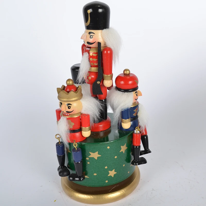4 Wooden Musical Nutcracker Doll,Dancing Figurine Music Box Buy