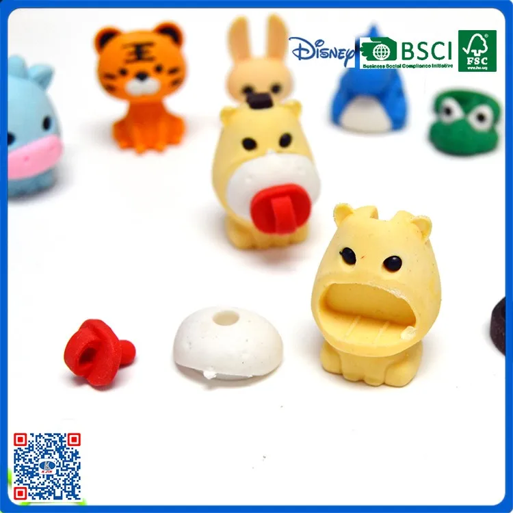 Chinese Zodiac Animal Eraser Funny 3d Custom Eraser Toys For Kids Buy