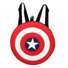 Funny Red Polyester 20L Avengers Captain America Shield School Backpack Bag