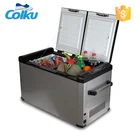 Solar Powered Refrigerator Chest Double Door Fridge Freezer Portable