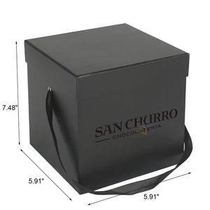 decorative gifts white ribbon packaging luxury posy boxes