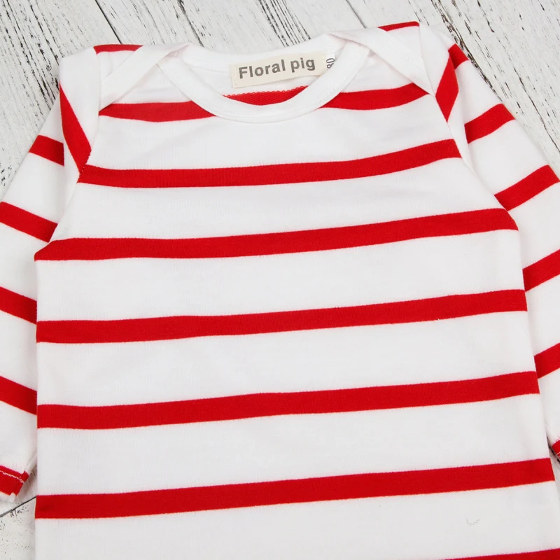 Newborn Baby Boys Clothes Set 2Pcs Christmas Striped T-shirt Top +Deer Pants Autumn Long Sleeve Outfits Girls Clothing Suits (4)