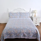 New design 3pc luxury microfiber summer ultrasonic quilt for living room