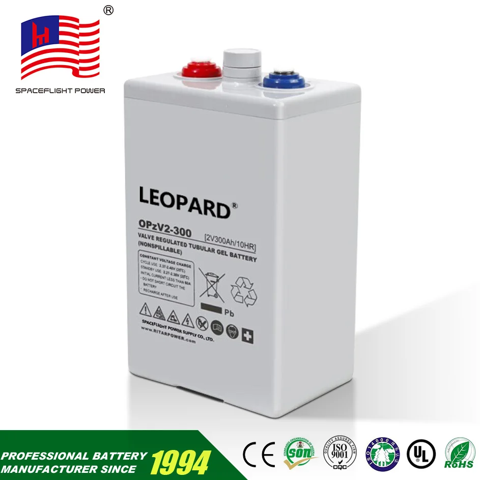 2v lead acid tubular gel battery