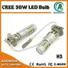 long term lasting high power LED bulb H3 CREE 50W