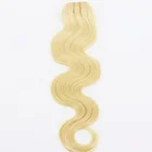 Virgin Remy Brazilian Human Hair Extensions Body Wave Style Blond Hair Weft